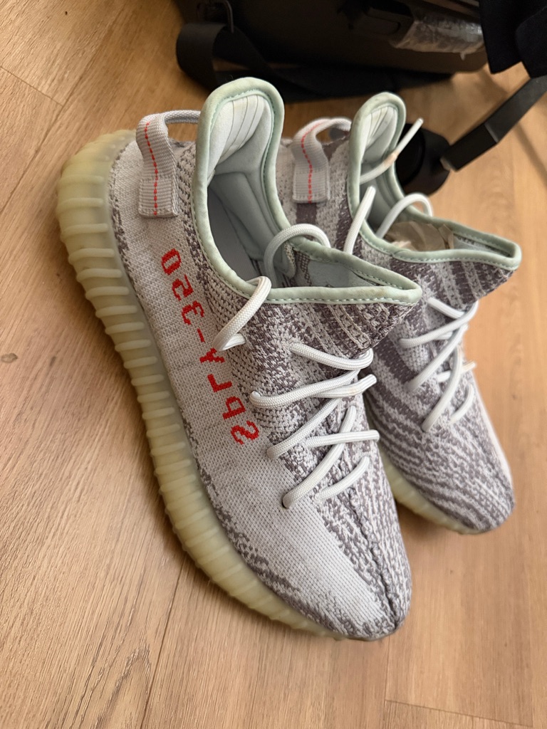 Yeezy Boost 350 V2 Grey With Red Stripe